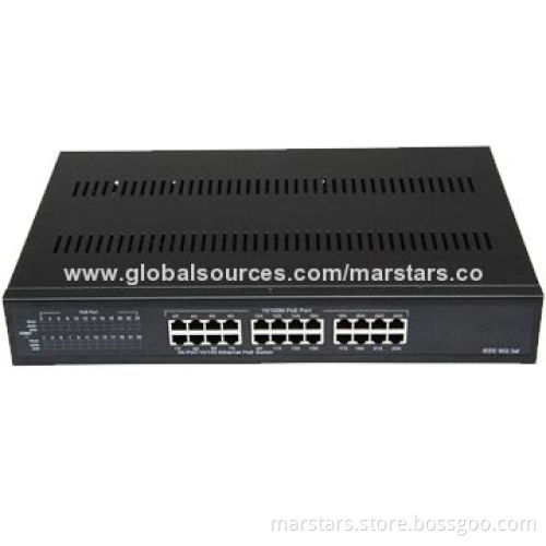 24-port 10/100Mbps Ethernet Switch with 24-port PoENew